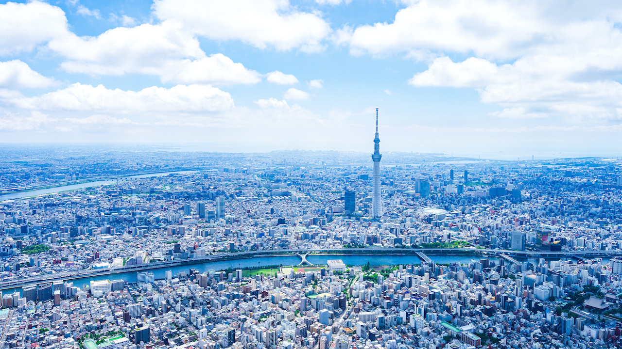 東京スカイツリー・空撮写真