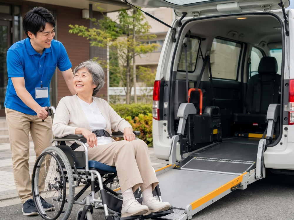 介護タクシー会社の対応範囲